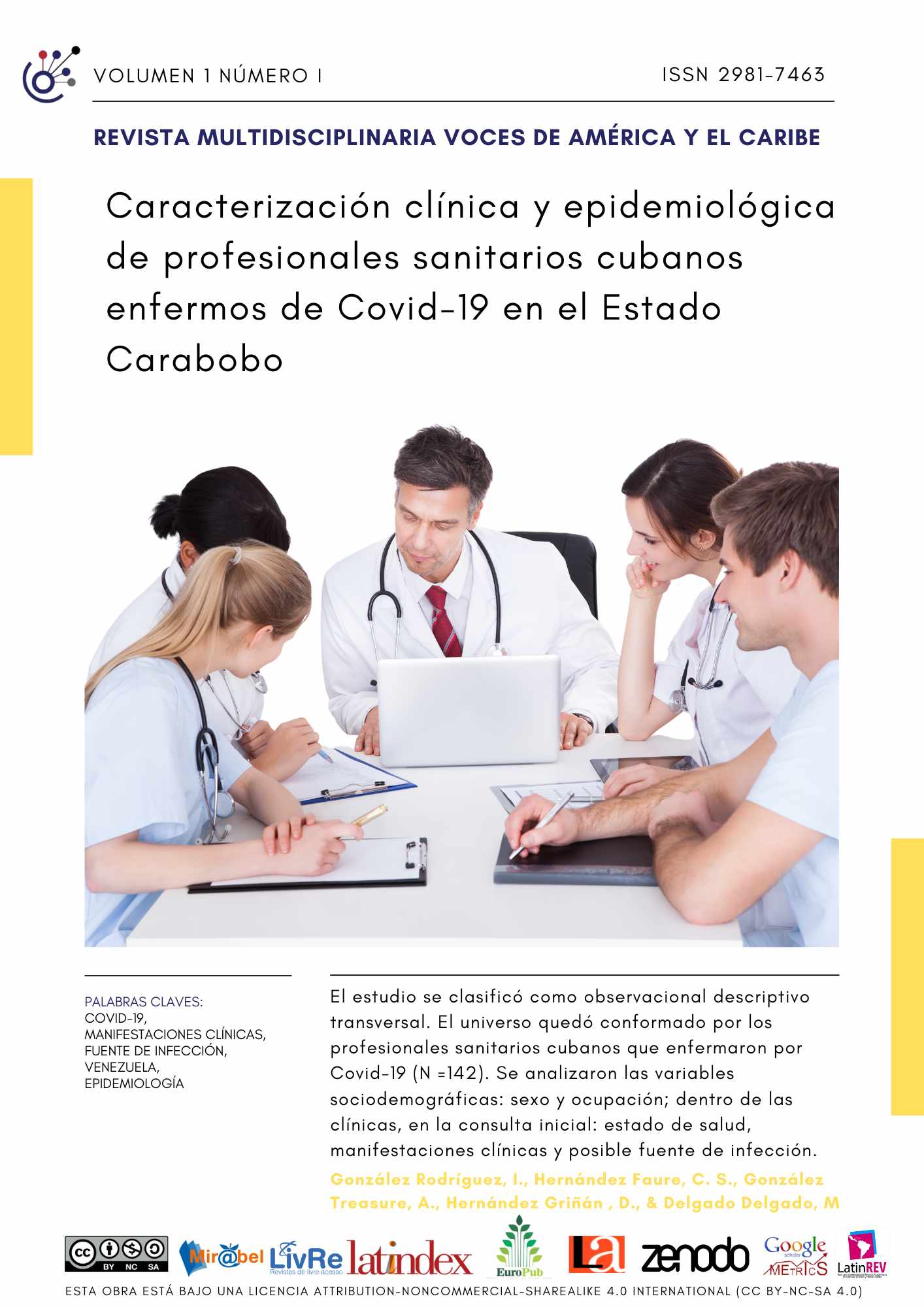 Caracterización clínica y epidemiológica de profesionales sanitarios cubanos 